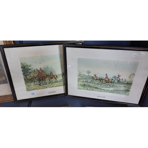 116 - Collection of Framed Hunt Scenes