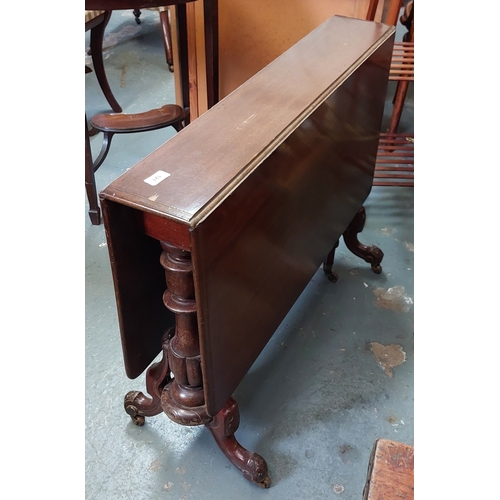 121 - Mahogany Sutherland Table on Splayed Legs - C. 91cm W x 69cm H