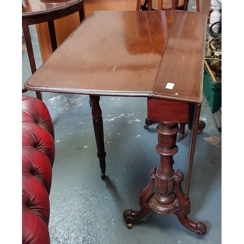 121 - Mahogany Sutherland Table on Splayed Legs - C. 91cm W x 69cm H