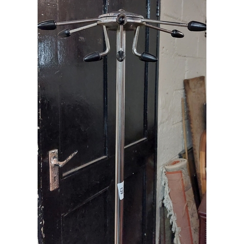 139 - Vintage Chrome Hat and Coat Stand