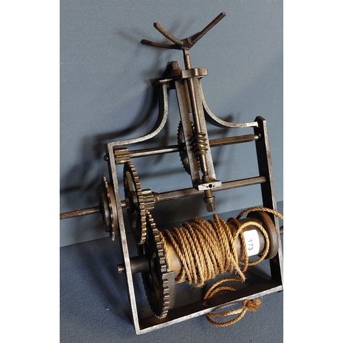 173 - Early Mechanical Geared Spool Winch