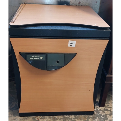 176A - Vulcane Fichet Safe with Key - C. 55cm W x 59cm D x 67cm H