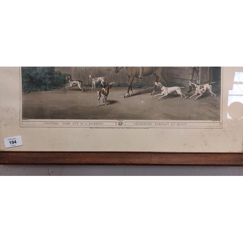 194 - Framed Hunt Scene 