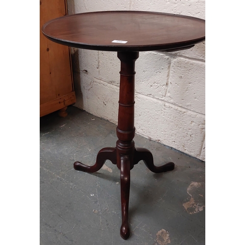 256 - Georgian Mahogany Pod Wine Table - C. 56w x 71cm H