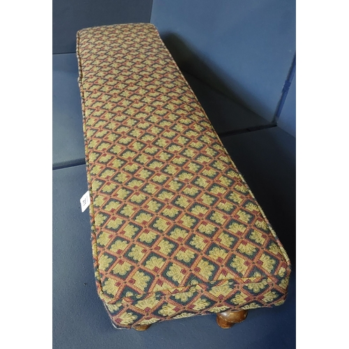 271 - Victorian Tapestry Covered Kneeler / Stool - C. 112W x 26cm D