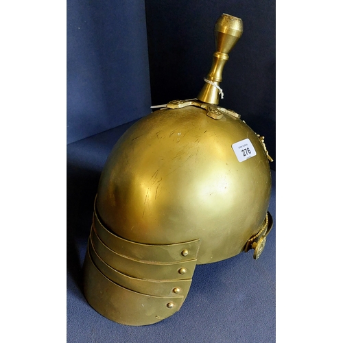 276 - Decorative Brass Helmet