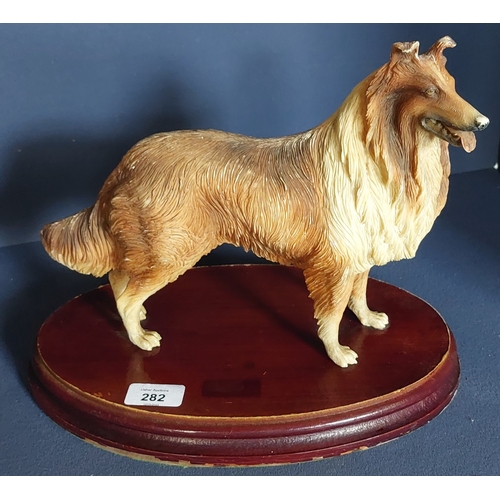 282 - Model of a Rough Collie Dog