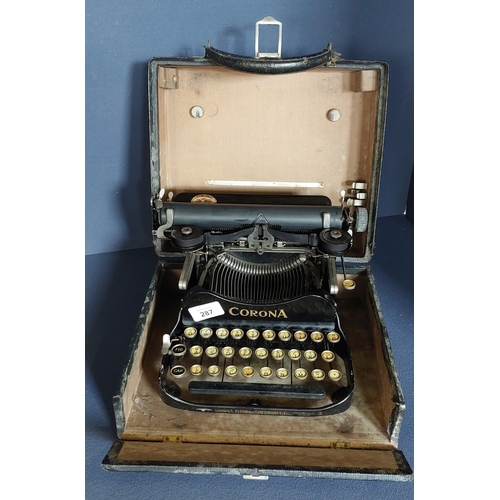 287 - Corona Cased Typewriter