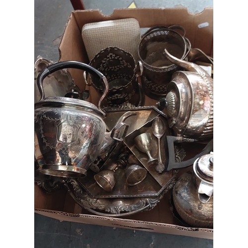 307 - Lot of Silver Plate inc Bowls, Plates, Tea Pots etc