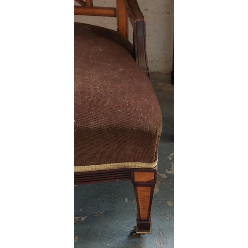 308 - Edwardian Mahogany Nursing Chair with Satinwood Inlay