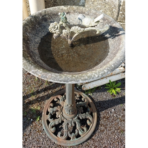 326 - Metal Bird Bath