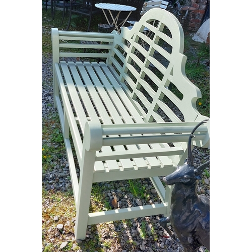 338 - Lutyens Teak Garden Bench - C. 170cm W