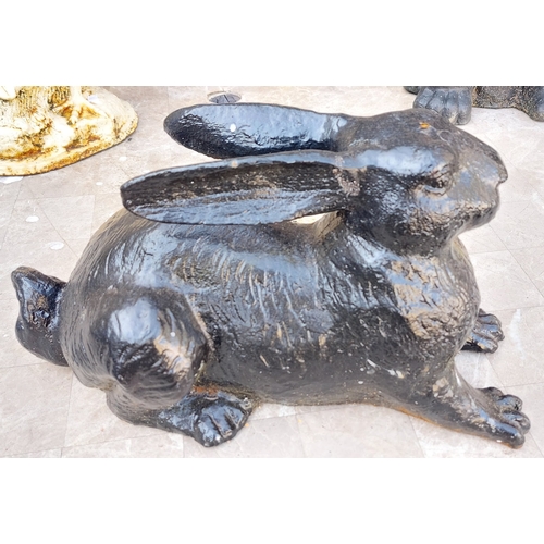 348 - Metal Model of a Seated Rabbit