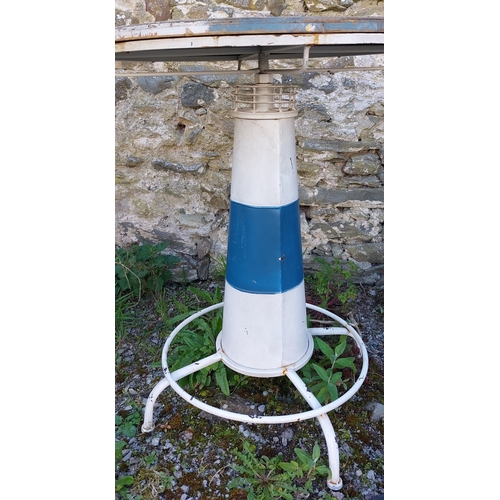 358 - Lighthouse Rotating Top Table - 70cm W x 87cm H