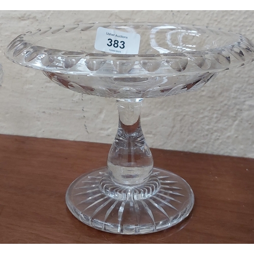 383 - Set of 4 19th Century Glass Tazza