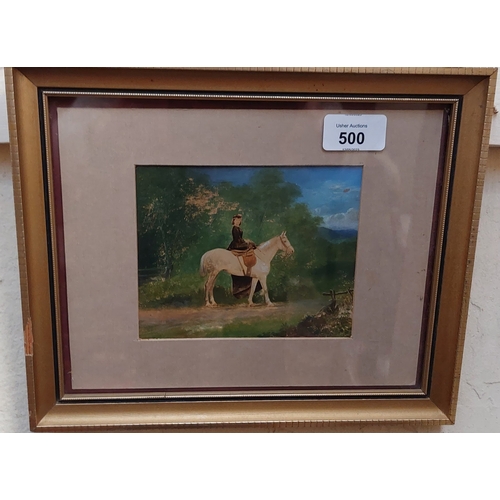 500 - Sporting Prints - Framed John Leech Equestrian Scenes & Gilt Framed Lady on Sidesaddle