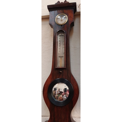 512 - Rosewood Wheel Barometer