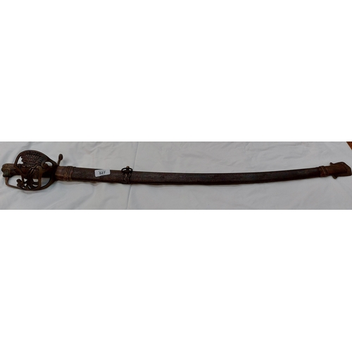 527 - Indian Raj Officers Sword 