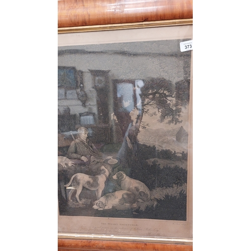 373 - Pair of Satinwood Frame Early 19th Century Etchings - HC Macklin