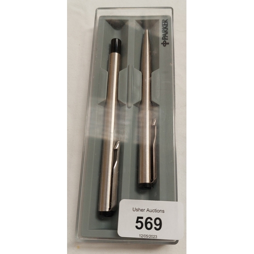 569 - Cased Parker Pen Set