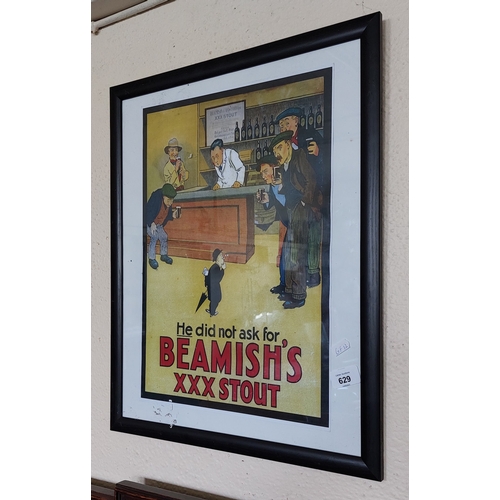 629 - Framed Beamish Stout Print