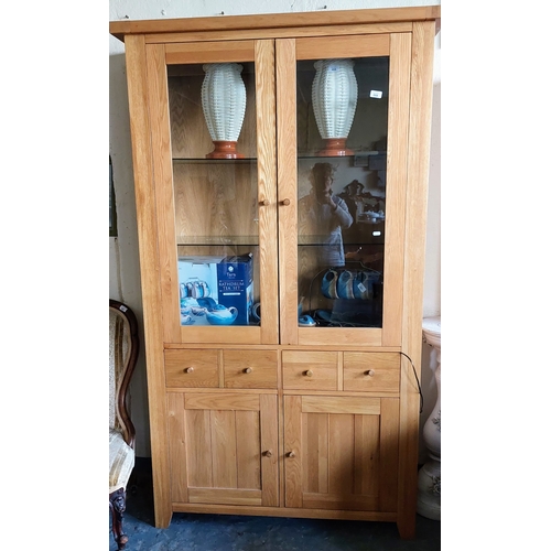 668 - G Plan Modern Display Cabinet - C. 116cm W x 41cm D x 199cm H