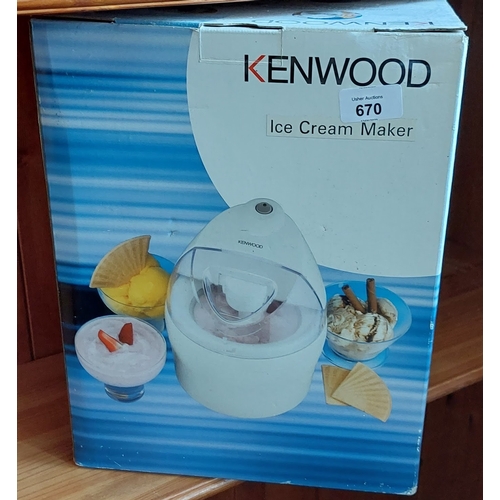 670 - Kenwood Ice Cream Maker