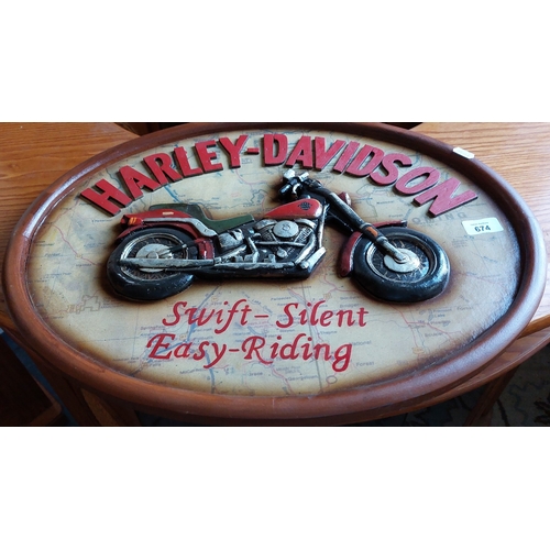 674 - Harley Davidson Advertising Sign