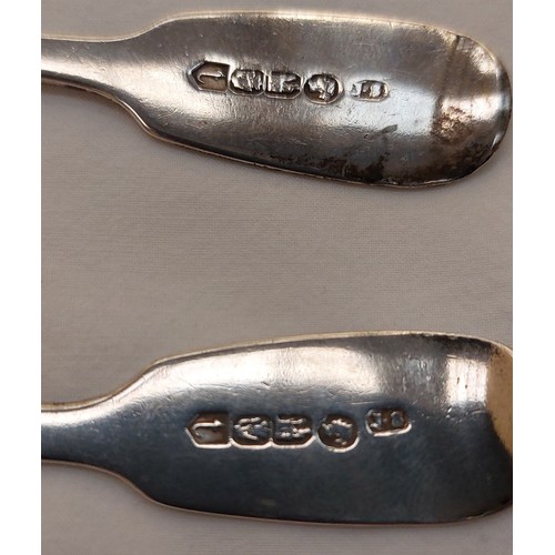 560C - 2 Silver Spoons Dublin 1864