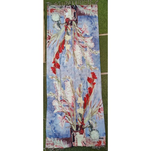 572 - Cashmere Van Gough Print Scarf