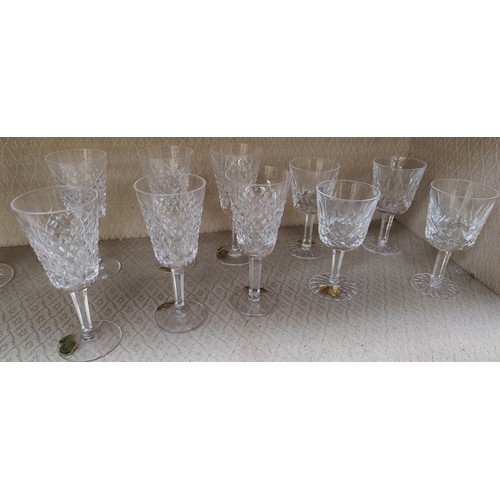 731 - Collection of 16 Cut Glasses inc 10 Waterford