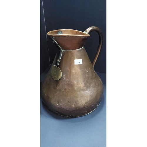 15 - 3 Gallon Copper Measuring Jug