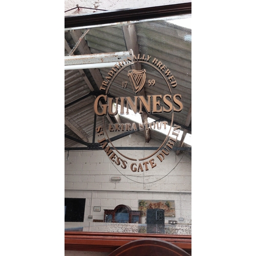 171 - Framed Guinness Advertising Mirror