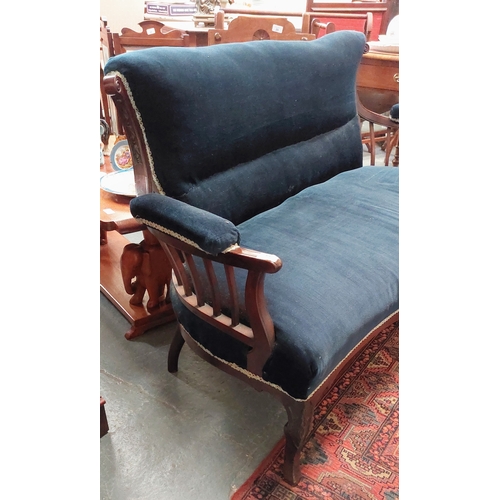 19 - Victorian 2-Seater Settee - C. 146cm W x 70cm D