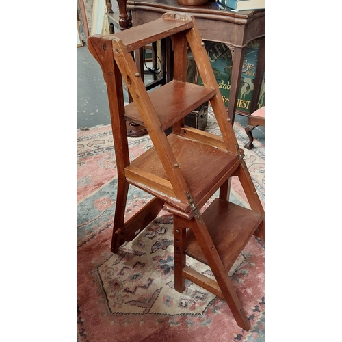 29 - Mahogany Library Step Chair