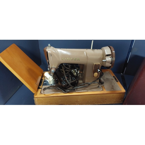 39 - Cased Singer Sewing Machine