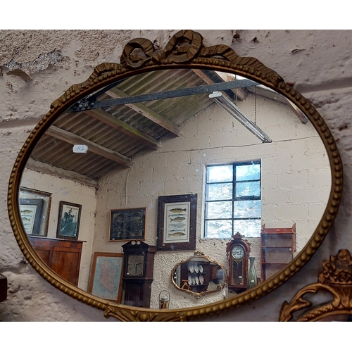 44 - 2 Gilt Metal Framed Mirrors