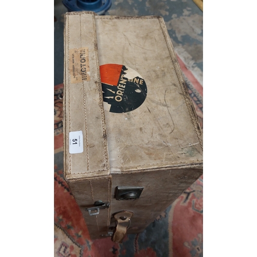 51 - Vintage Travel Suitcase