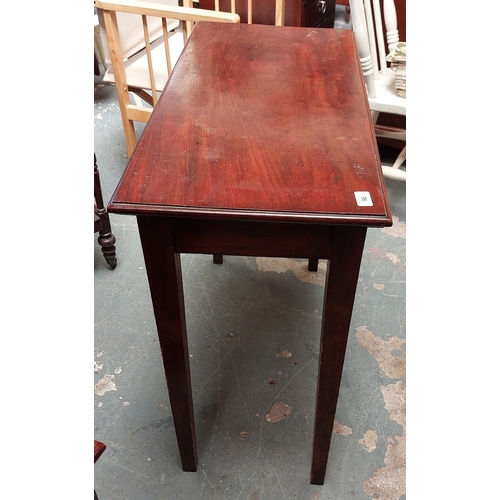 56 - Mahogany Side Table 0 C. 84cm W x 39cm D x 74cm H