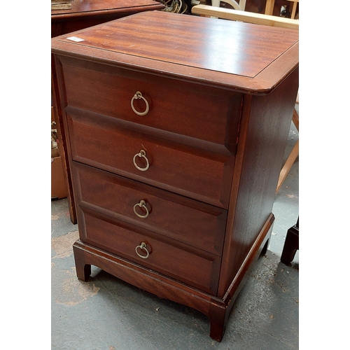 75 - Pair of Mahogany 4 Drawer Bedside Chests 