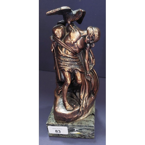 83 - 'The Dying Cúchulainn' on Marble Base - Manufactured under license from The Commissioner of Public W... 