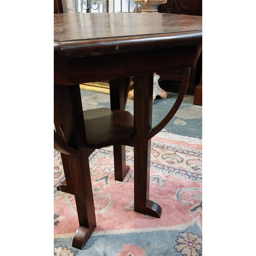 259 - Octagonal Mahogany Arts and Crafts Style Occasional Table - C. 70cm W x 71cm H