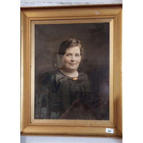 266 - Gilt Framed Victorian Portrait of Lady