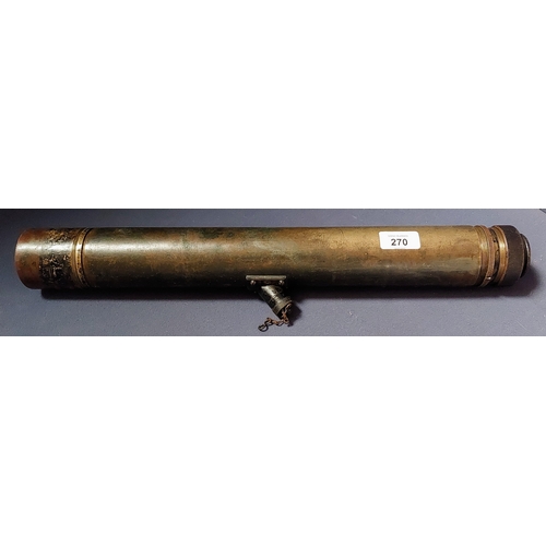 270 - Heavy Brass WWI Military Gun Sight - GS Telescopes, London. 1917. No.263