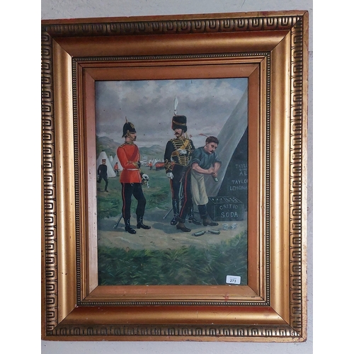 273 - Gilt Framed Critic Soda Advertisement