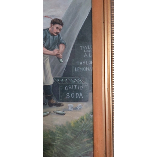 273 - Gilt Framed Critic Soda Advertisement