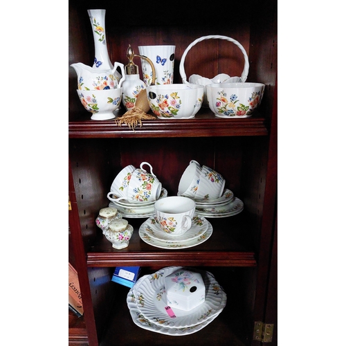 282 - Aynsley Cottage Garden Tea Set plus Bowls, Vases etc