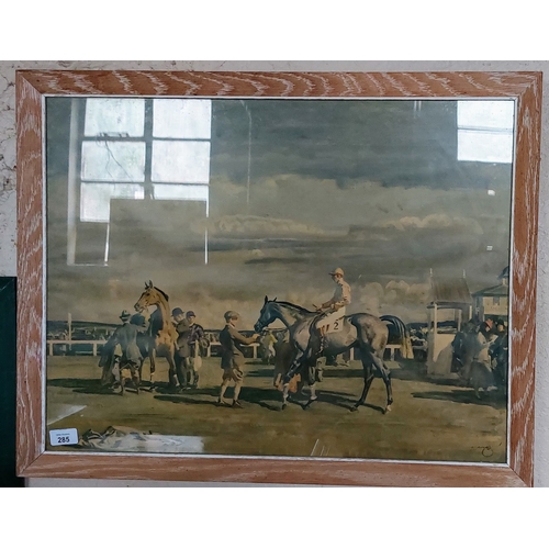 285 - Framed Racing Print