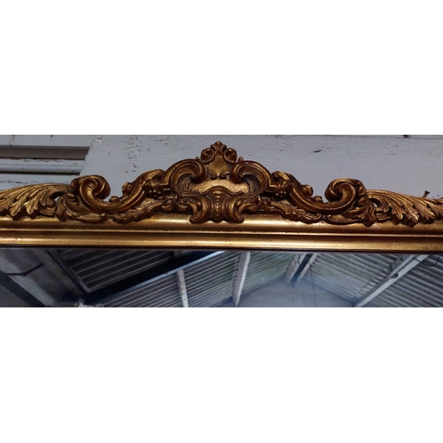 301 - Gilt Frame Overmantle Mirror - C. 107cm W x 140cm H