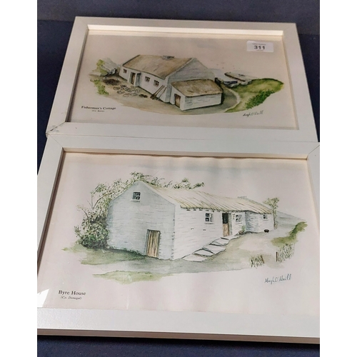 311 - Pair of Framed Cottage Scenes